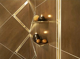 Befliesbare Edelstahlablagen